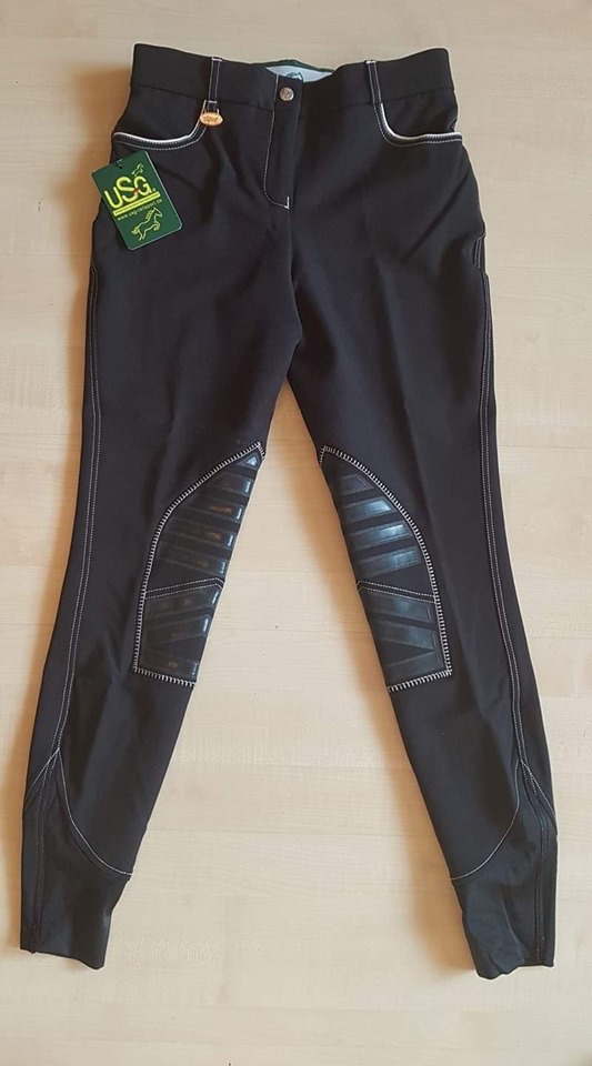 Rajtky USG Lara černé grip kolena vel. 32