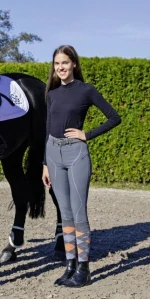 Jezdecké rajtky USG Liv šedé, vel. 34