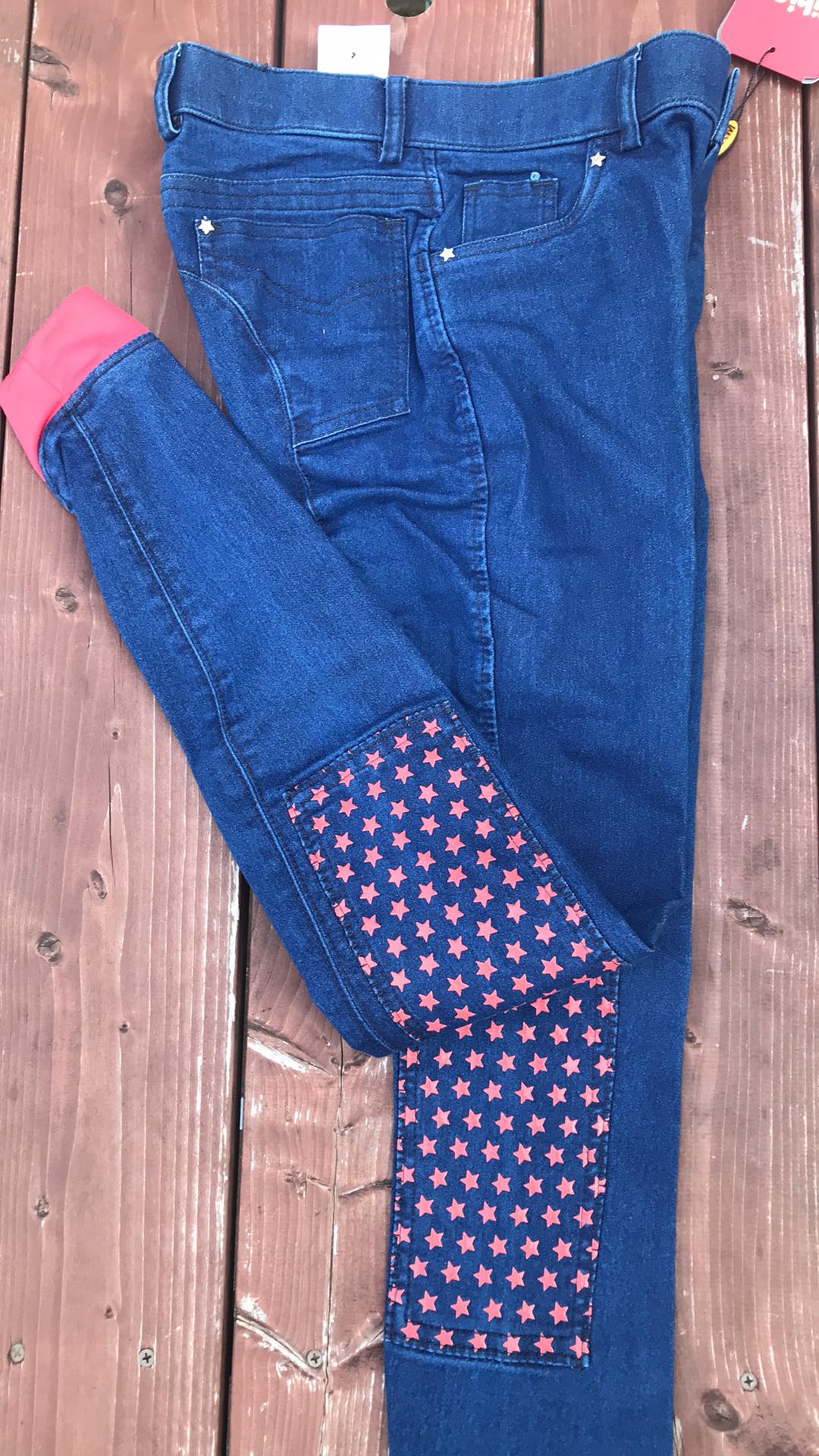 Dětské jezdecké rajtky HKM Bibi, vel. 164 - staré skladové zásoby