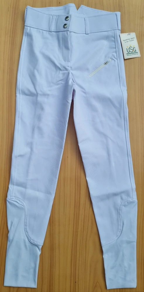 Jezdecké rajtky USG Liv bílé, vel. 40