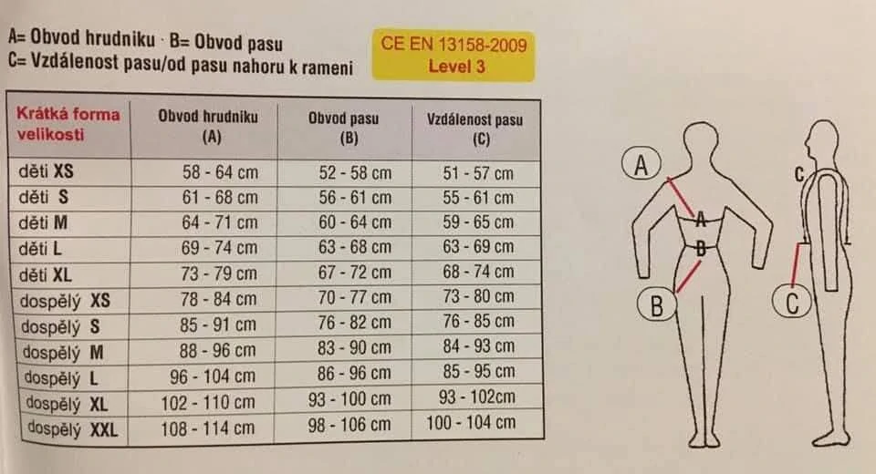 Bezpečnostní vesta zn. USG pro dospělého, vel. XS