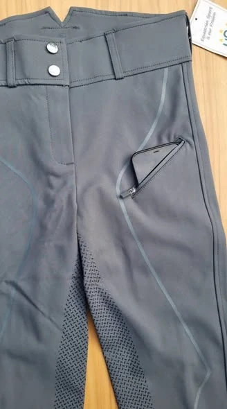 Jezdecké rajtky USG Liv šedé, vel. 34