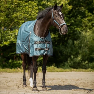 Pláštěnka QHP zelená, vel. 145cm